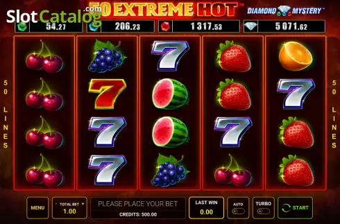 Οθόνη2. Diamond Mystery 50 Extreme Hot Κουλοχέρης