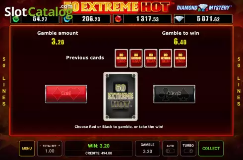 Οθόνη4. Diamond Mystery 50 Extreme Hot Κουλοχέρης