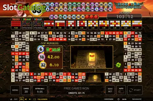 Οθόνη7. Book of Ra Multi Card Bingo Deluxe Κουλοχέρης