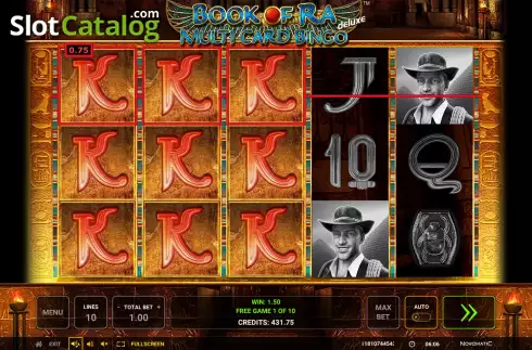 Οθόνη9. Book of Ra Multi Card Bingo Deluxe Κουλοχέρης