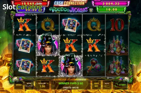 Οθόνη4. Cash Connection - Voodoo Magic Κουλοχέρης
