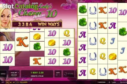 Οθόνη3. Lucky Ladys Charm Deluxe 10 Win Ways Κουλοχέρης