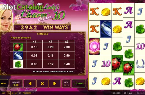 Οθόνη6. Lucky Ladys Charm Deluxe 10 Win Ways Κουλοχέρης