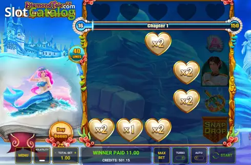 Οθόνη8. Diamond Tales: The Little Mermaid Κουλοχέρης