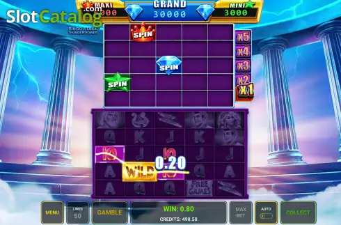 Οθόνη3. Bingo Staxx Thunder Power Κουλοχέρης