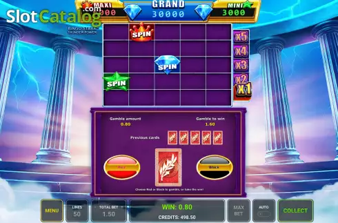 Οθόνη4. Bingo Staxx Thunder Power Κουλοχέρης