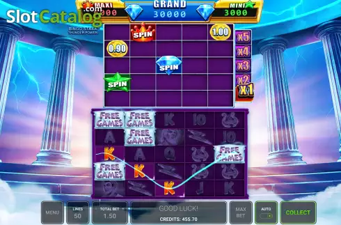 Οθόνη6. Bingo Staxx Thunder Power Κουλοχέρης