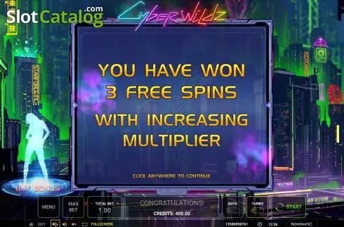 Οθόνη7. Cyber Wildz Κουλοχέρης