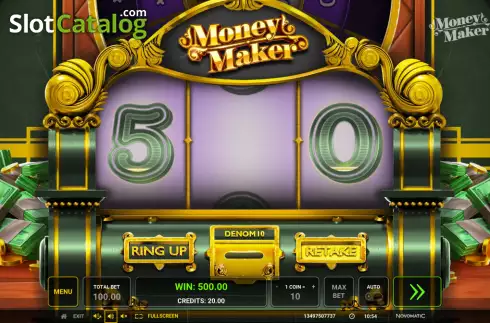 Οθόνη5. Money Maker (Greentube) Κουλοχέρης