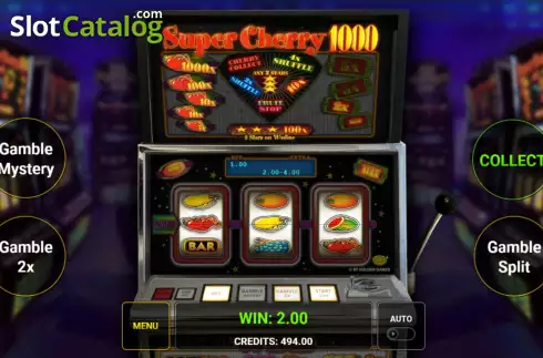 Οθόνη3. Super Cherry 1000 Κουλοχέρης