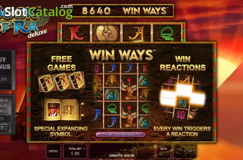 Οθόνη2. Book of Ra Deluxe Win Ways Κουλοχέρης