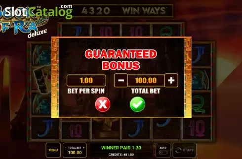 Οθόνη8. Book of Ra Deluxe Win Ways Κουλοχέρης