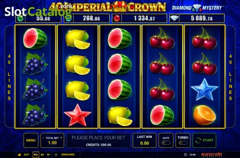 Οθόνη2. Diamond Mystery 40 Imperial Crown Κουλοχέρης