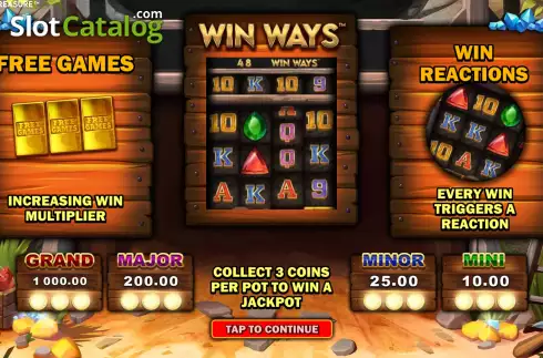 Οθόνη2. Pots of Treasure: Win Ways Κουλοχέρης