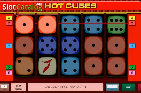 Οθόνη3. Hot Cubes Κουλοχέρης