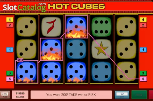 Οθόνη4. Hot Cubes Κουλοχέρης