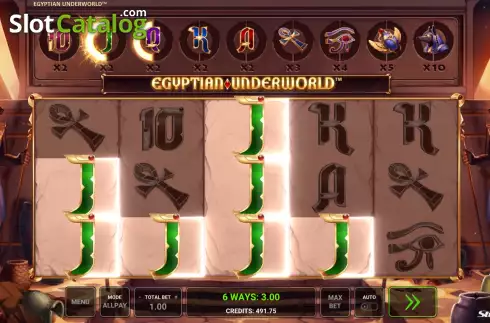 Οθόνη5. Egyptian Underworld Κουλοχέρης