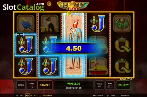 Οθόνη4. Rise of Tut Magic Κουλοχέρης 