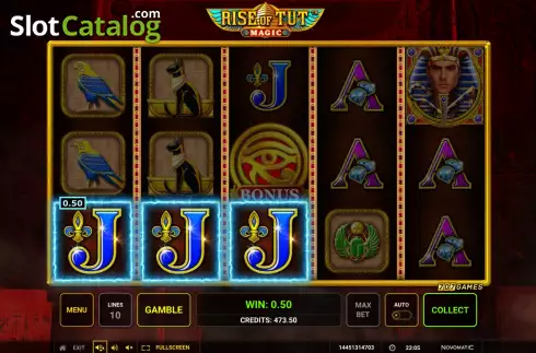 Οθόνη3. Rise of Tut Magic Κουλοχέρης 
