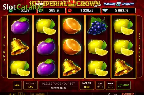 Οθόνη2. Diamond Mystery 10 Imperial Crown Deluxe Κουλοχέρης
