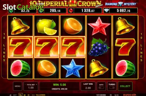 Οθόνη4. Diamond Mystery 10 Imperial Crown Deluxe Κουλοχέρης