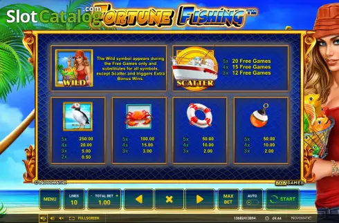 Οθόνη6. Fortune Fishing Κουλοχέρης