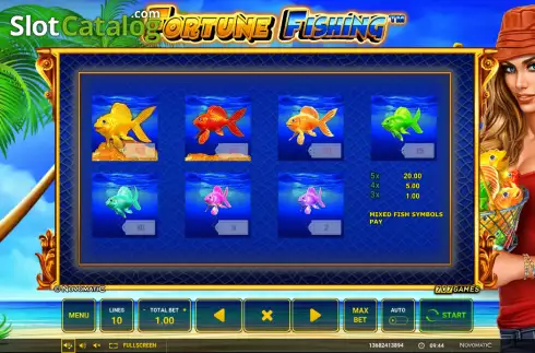 Οθόνη7. Fortune Fishing Κουλοχέρης