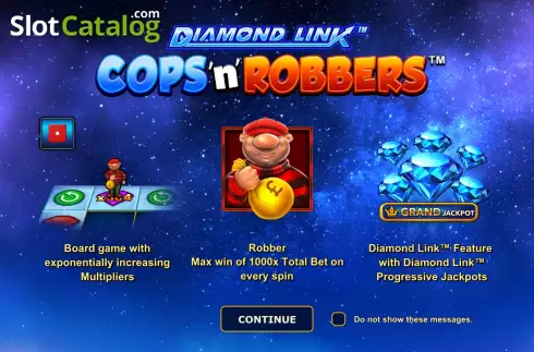 Οθόνη2. Diamond Link: Cops ‘n’ Robbers Κουλοχέρης