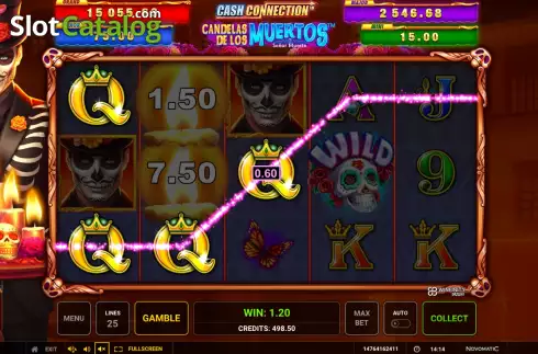 Οθόνη3. Cash Connection - Candelas de los Muertos - Senor Muerte Κουλοχέρης