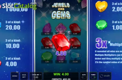 Οθόνη3. Jewels and Gems Κουλοχέρης 
