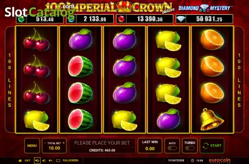 Οθόνη2. Diamond Mystery 100 Imperial Crown Deluxe Κουλοχέρης