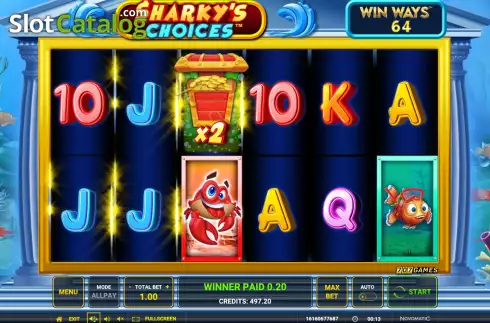 Οθόνη3. Sharky’s Choices Win Ways Κουλοχέρης 