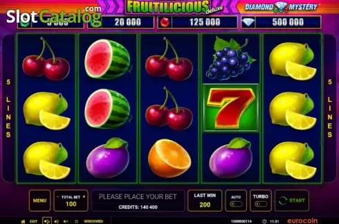 Οθόνη2. Diamond Mystery Fruitilicious deluxe Κουλοχέρης