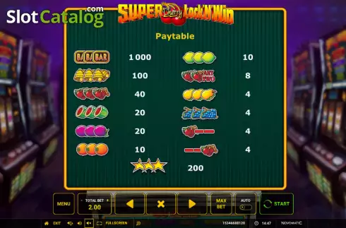 Οθόνη4. Super Cherry Lock'N'Win Κουλοχέρης