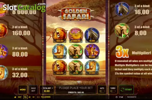 Οθόνη2. Golden Safari Κουλοχέρης