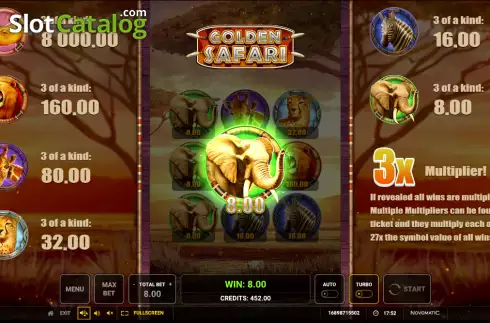 Οθόνη3. Golden Safari Κουλοχέρης