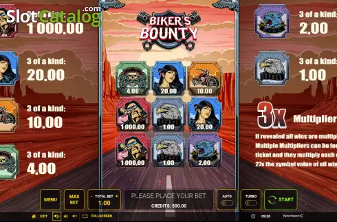 Οθόνη2. Biker’s Bounty Κουλοχέρης