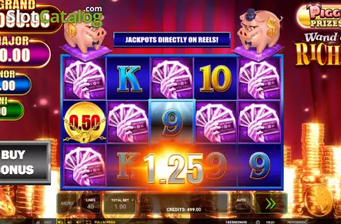 Οθόνη3. Piggy Prizes Wand of Riches Κουλοχέρης