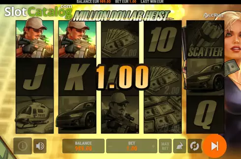 Οθόνη3. Million Dollar Heist Κουλοχέρης