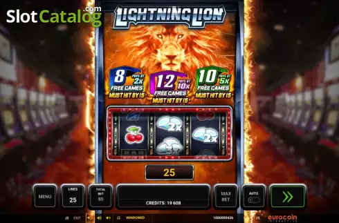 Οθόνη3. Lightning Lion Κουλοχέρης