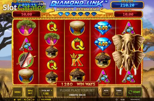 Οθόνη2. Diamond Cash: Mighty Elephant Win Ways Κουλοχέρης