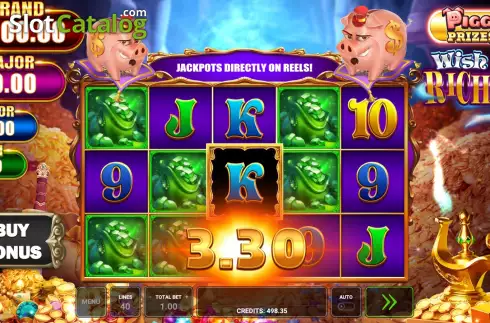 Οθόνη5. Piggy Prizes Wish of Riches Κουλοχέρης