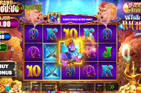 Οθόνη7. Piggy Prizes Wish of Riches Κουλοχέρης