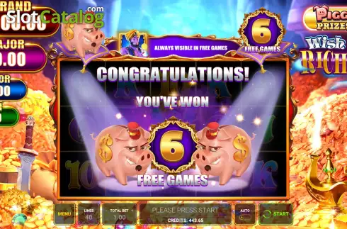 Οθόνη8. Piggy Prizes Wish of Riches Κουλοχέρης