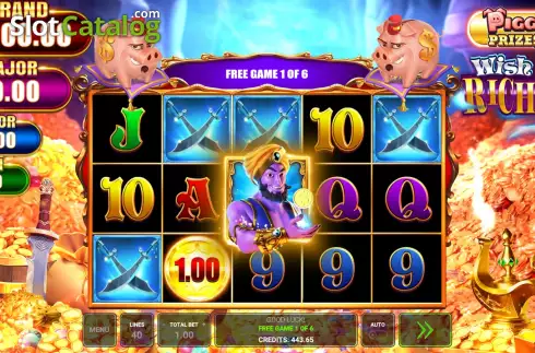 Οθόνη9. Piggy Prizes Wish of Riches Κουλοχέρης