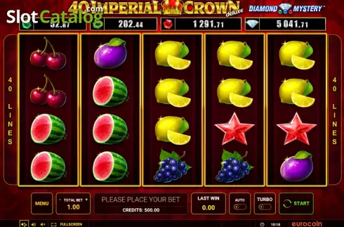 Οθόνη2. Diamond Mystery - 40 Imperial Crown deluxe Κουλοχέρης 