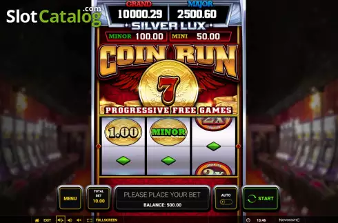 Οθόνη2. Silver Lux: Coin Run Κουλοχέρης