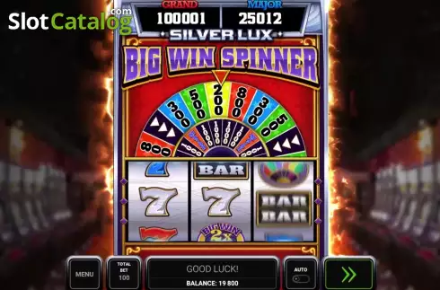 Οθόνη2. Silver Lux – Big Win Spinner Κουλοχέρης