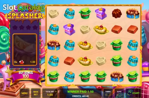 Οθόνη2. Candy Splasher Κουλοχέρης