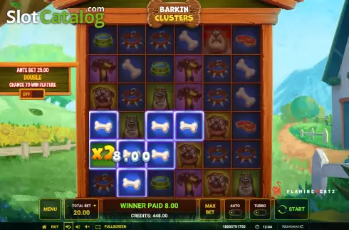 Οθόνη3. Barkin' Clusters Κουλοχέρης